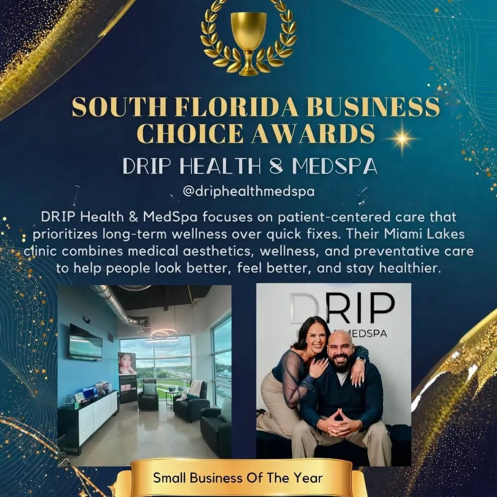 Award-winning medical spa DRIP Health & MedSpa Small Business of the Year 2025