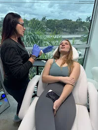 Botox treatment at DRIP Health & MedSpa in Miami Lakes performed by expert injector on patient in top ranked medical spa in miami lakes